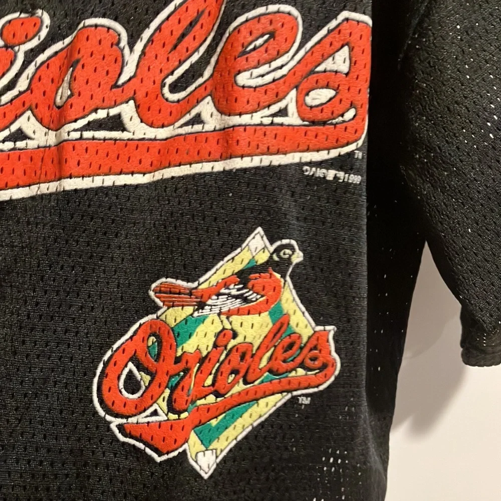 Baltimore Orioles MLB Button Up Mesh Baseball Jersey - Picture 3 of 8